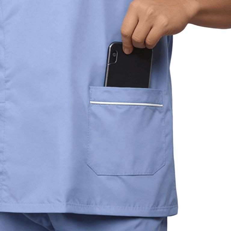 Scrub Suit with contrast piping - Custom Order - Hospital uniforms - Trendy Threads Uniform (1)