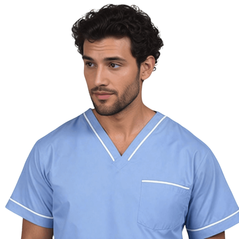 Scrub Suit with contrast piping - Custom Order - Hospital uniforms - Trendy Threads Uniform (2)
