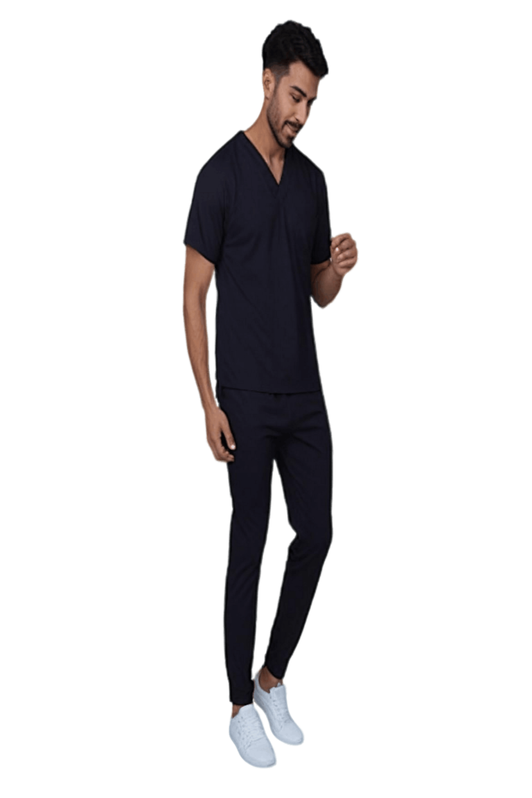 Stretchable Scrub Suit with Jogger Style pant -Custom Order Scrub Suit - Hospital uniforms - Trendy Threads uniforms (2)